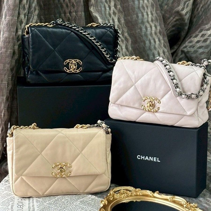 Chanel 經典的米色 26 19 bag---甜到蛀牙!!-9