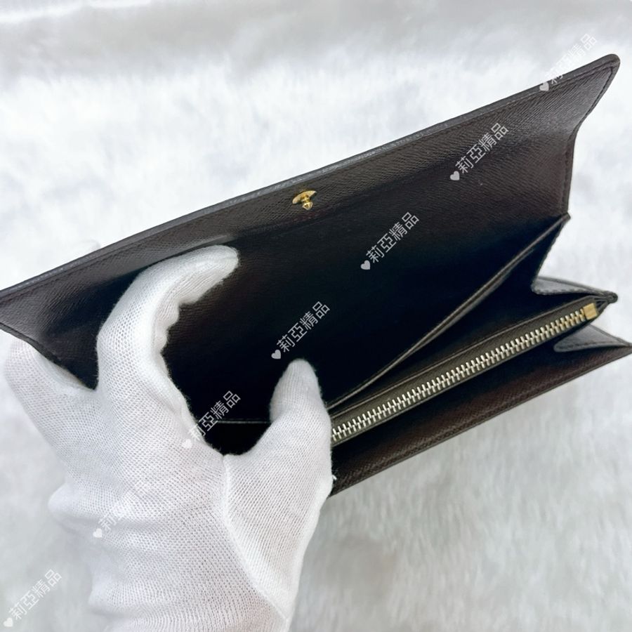 莉亞精品♡LV 棋盤格長夾 二手美夾-14