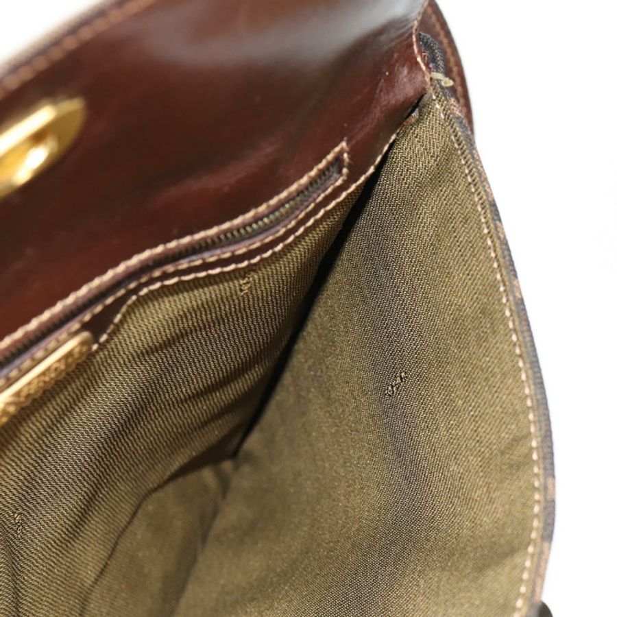 【日本直送】FENDI Zucca帆布手提包 黑色棕色 正品 156483V-22
