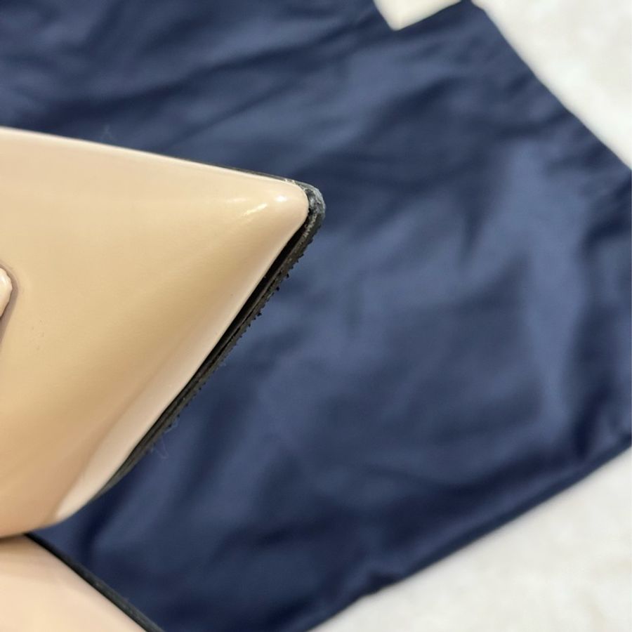 Prada 小貓跟鞋 裸粉色 專櫃42000-9