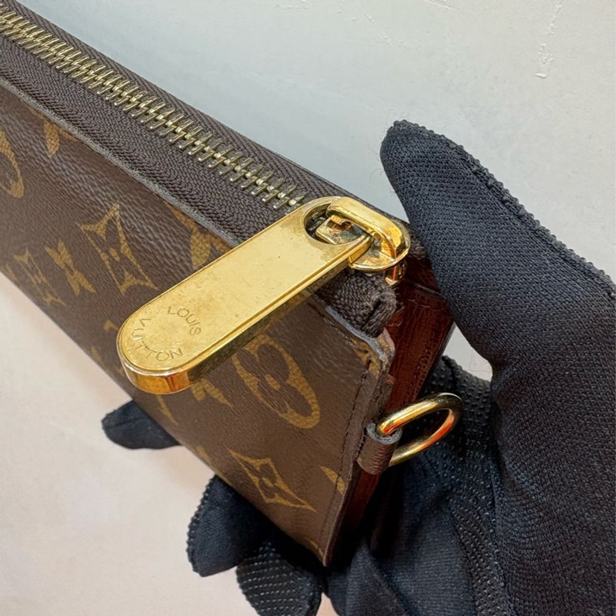 LV 老花 曼哈頓拉鍊長夾-3
