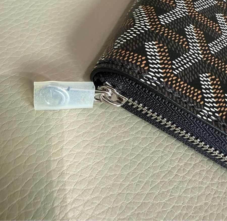 「M.Y精品」 goyard 經典大ㄇ拉 拉鏈錢包 黑 送禮🎁-5