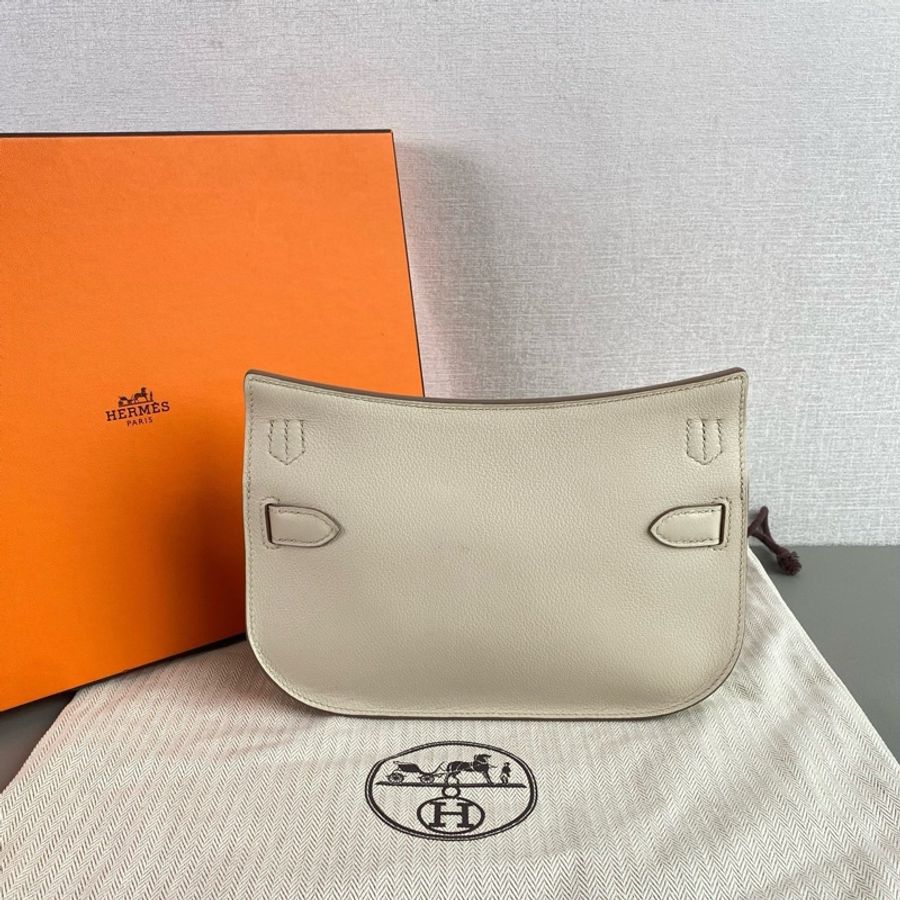 ✨Hermes mini jypsiere 冰川白銀扣 99新 有購證🤍-6