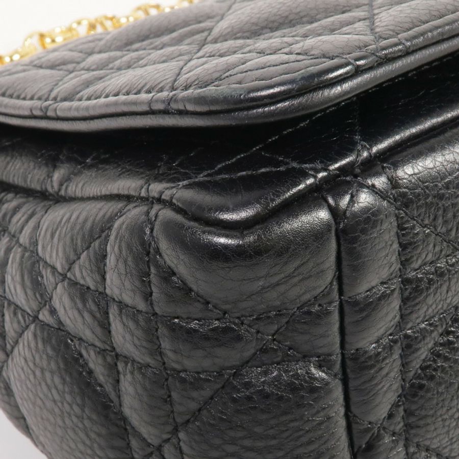 Dior 牛皮皮革Care Bag Medium金扣鏈帶肩背袋-11