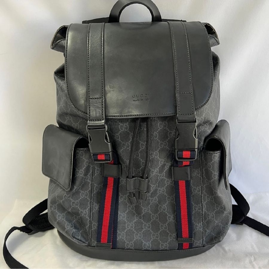 超重磅聯名 GUCCI x Supreme 後背包-0