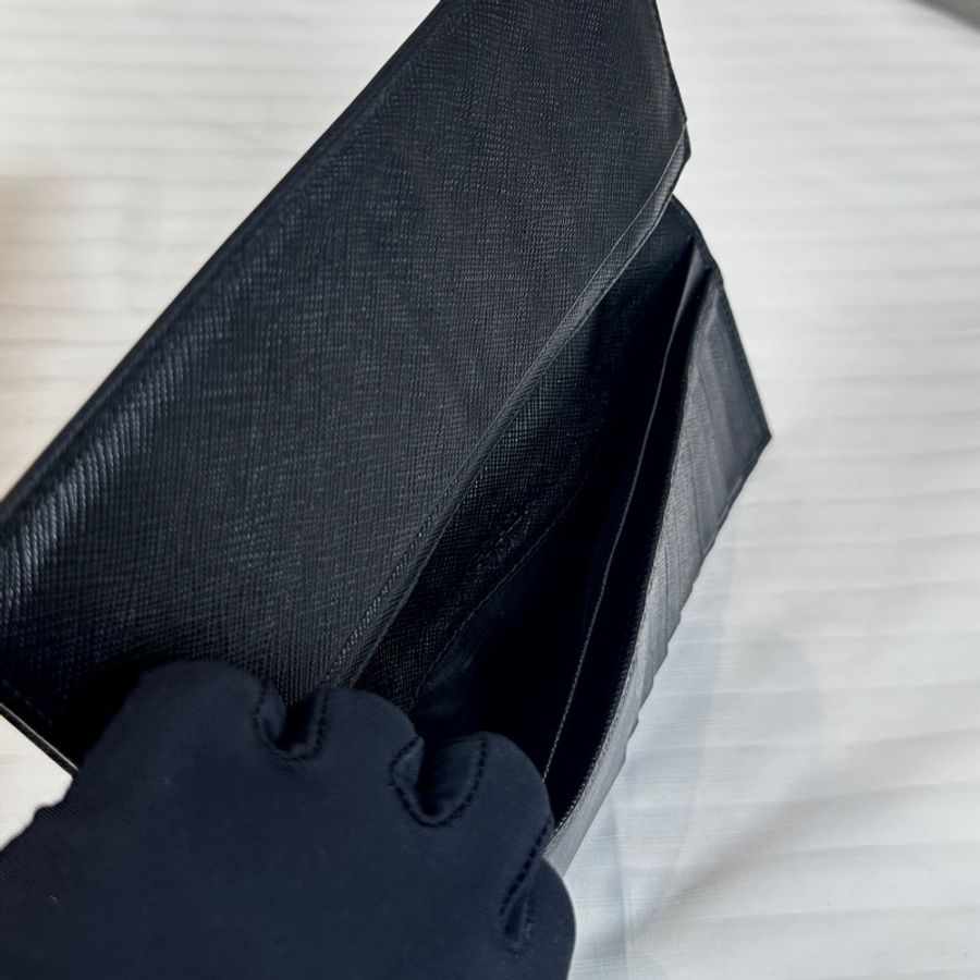 普拉達/Prada Saffiano Leather Long Wallet 牛皮男士長錢包19x1.5x9.5cm-15