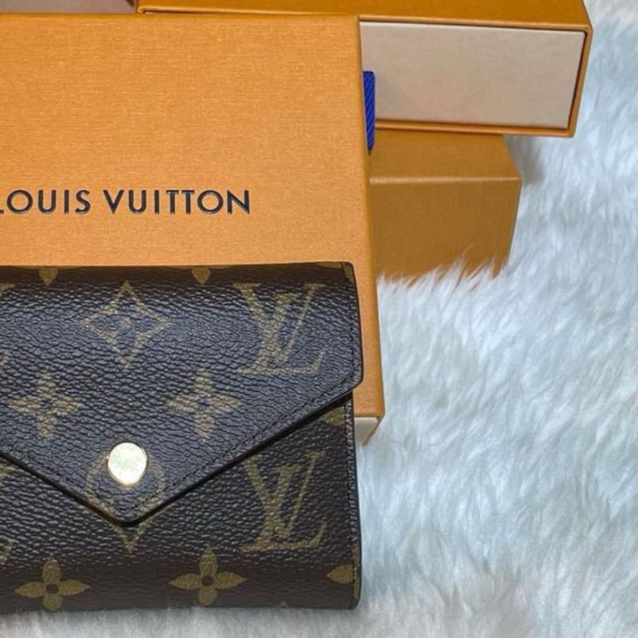 【LOUIS VUITTON LV 路易威登】LOUIS VUITTON-經典花紋三折零錢短夾(下單前須先私訊)-3