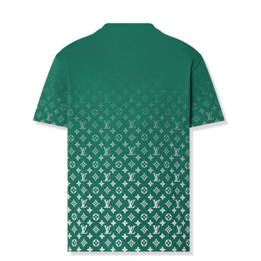 【LOUIS VUITTON LV 路易威登】MONOGRAM漸變T恤 綠-1