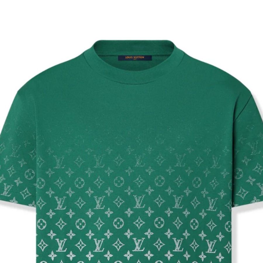 【LOUIS VUITTON LV 路易威登】MONOGRAM漸變T恤 綠-2