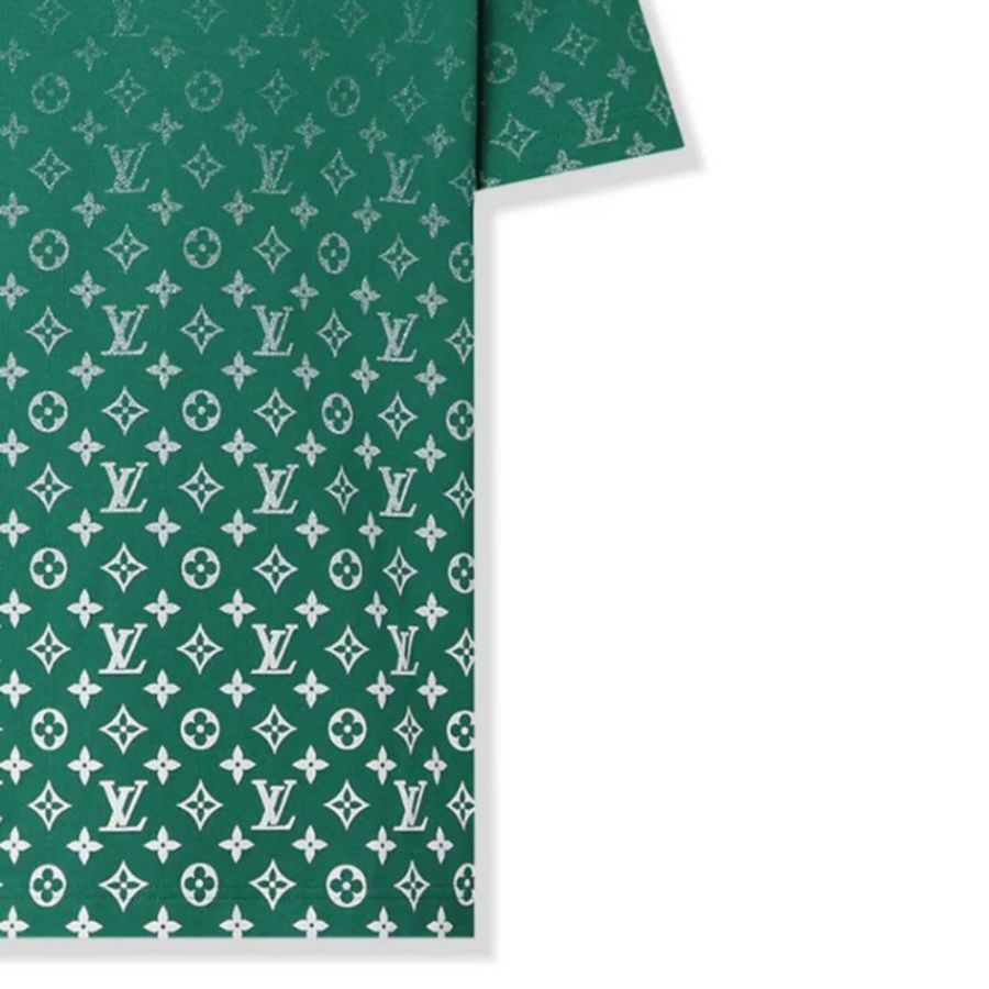 【LOUIS VUITTON LV 路易威登】MONOGRAM漸變T恤 綠-4