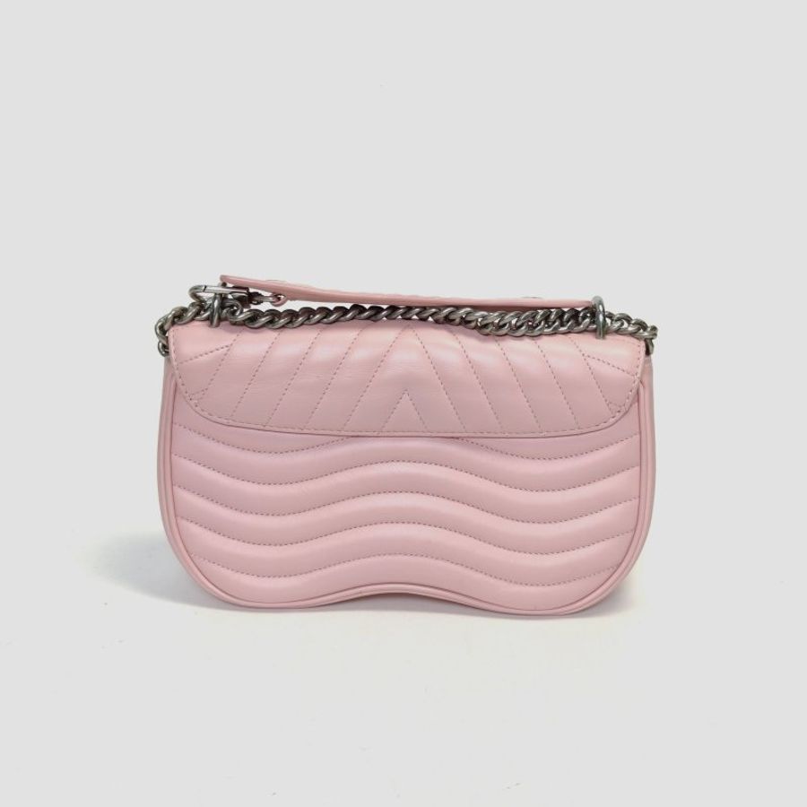 LOUIS VUITTON NewWave蜜臀包中號25粉色牛皮銀扣2019肩背包-2