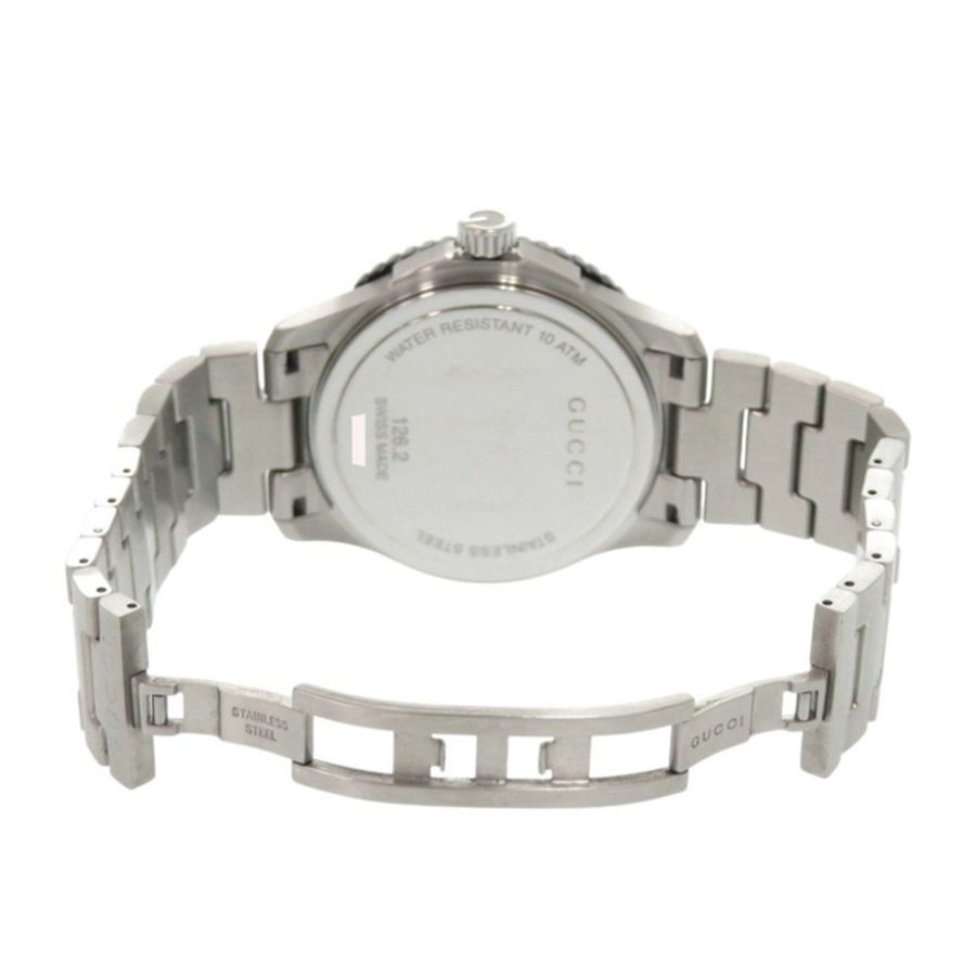 成色極佳 Gucci G-Timeless Sport 126.2 YA126282 石英錶 不銹鋼海軍藍 0216 GUCCI-3