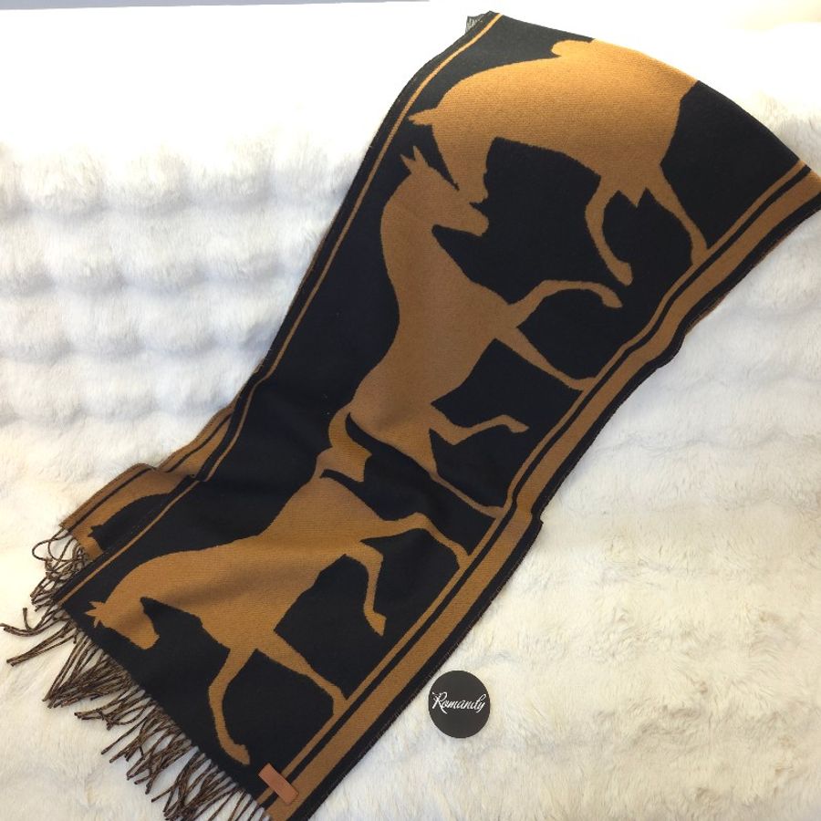Hermès Echarpe 羊絨圍巾 190cm-1