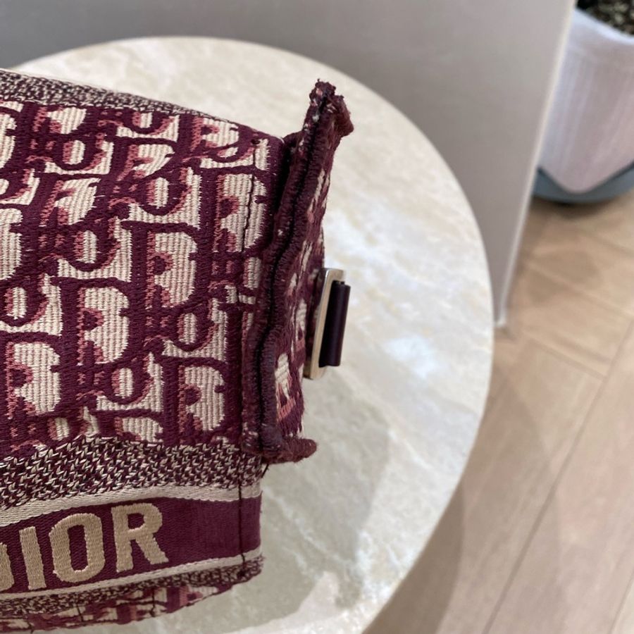 Dior 迪奧 中號 Diorcamp手袋 紅色格紋布Oblique印花刺繡單肩斜挎包郵差包 尺寸約27×25×12,自重輕容量大-15