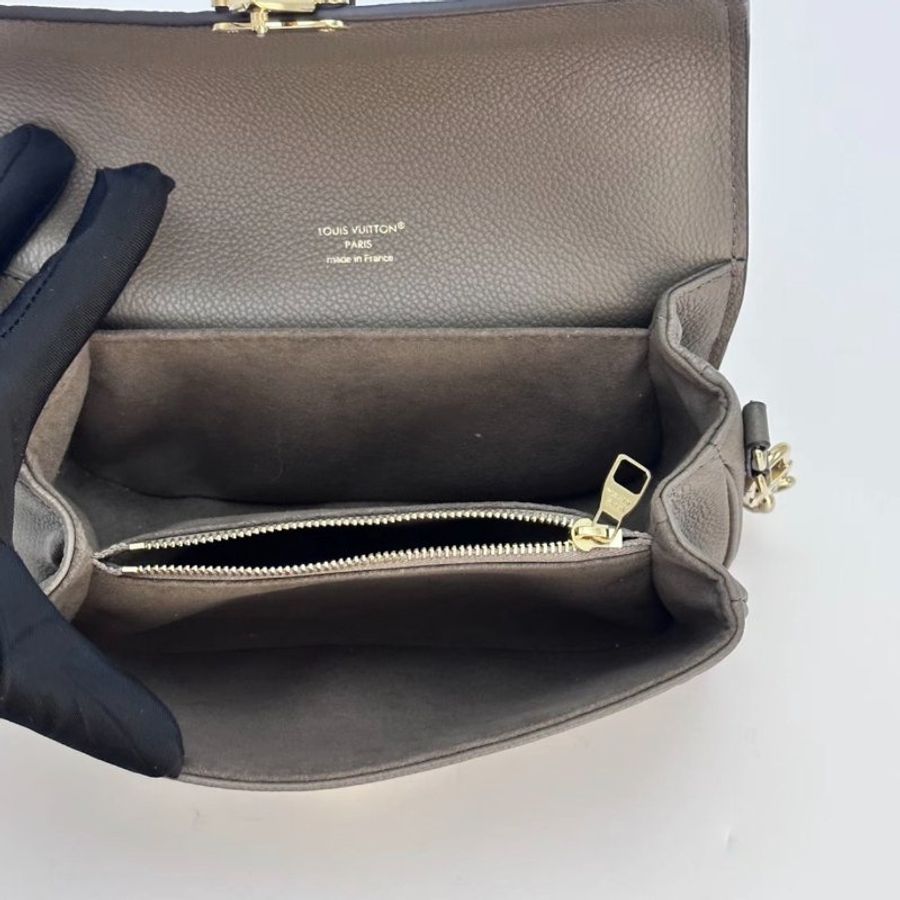 LV POCHETTE大象灰金扣mini郵差包芯片款21.5*13.5*6 9新 配件盒子塵袋-4