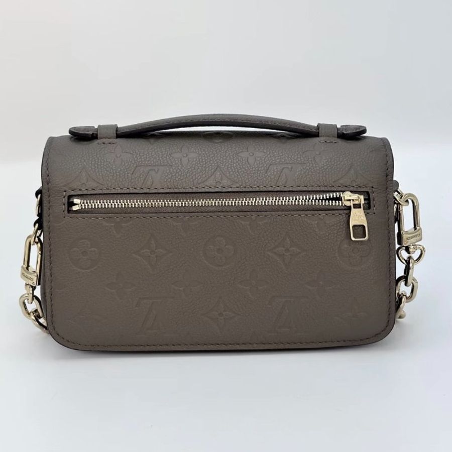 LV POCHETTE大象灰金扣mini郵差包芯片款21.5*13.5*6 9新 配件盒子塵袋-5