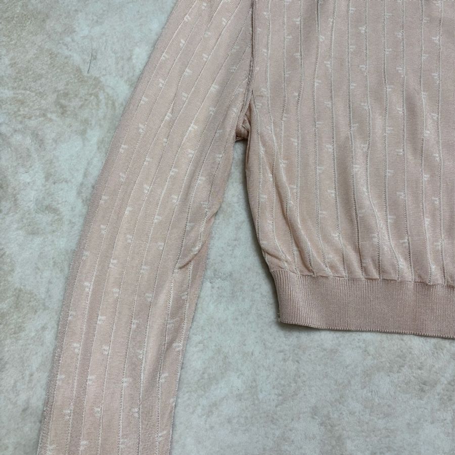 Fendi 高領條紋針織上衣-7