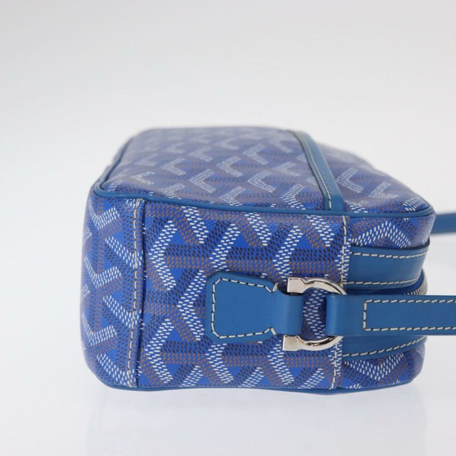 【日本直送】GOYARD 人字紋杯形面紗 PM 單肩包 PVC 藍色 正品 BA9006SAM-2