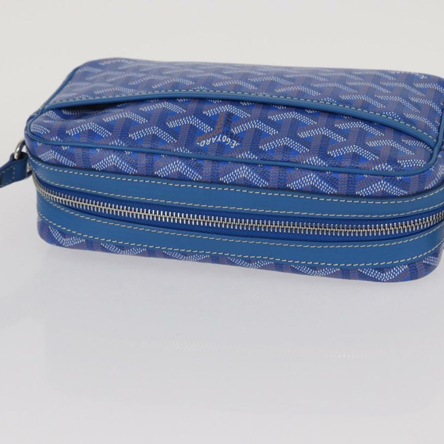 【日本直送】GOYARD 人字紋杯形面紗 PM 單肩包 PVC 藍色 正品 BA9006SAM-5