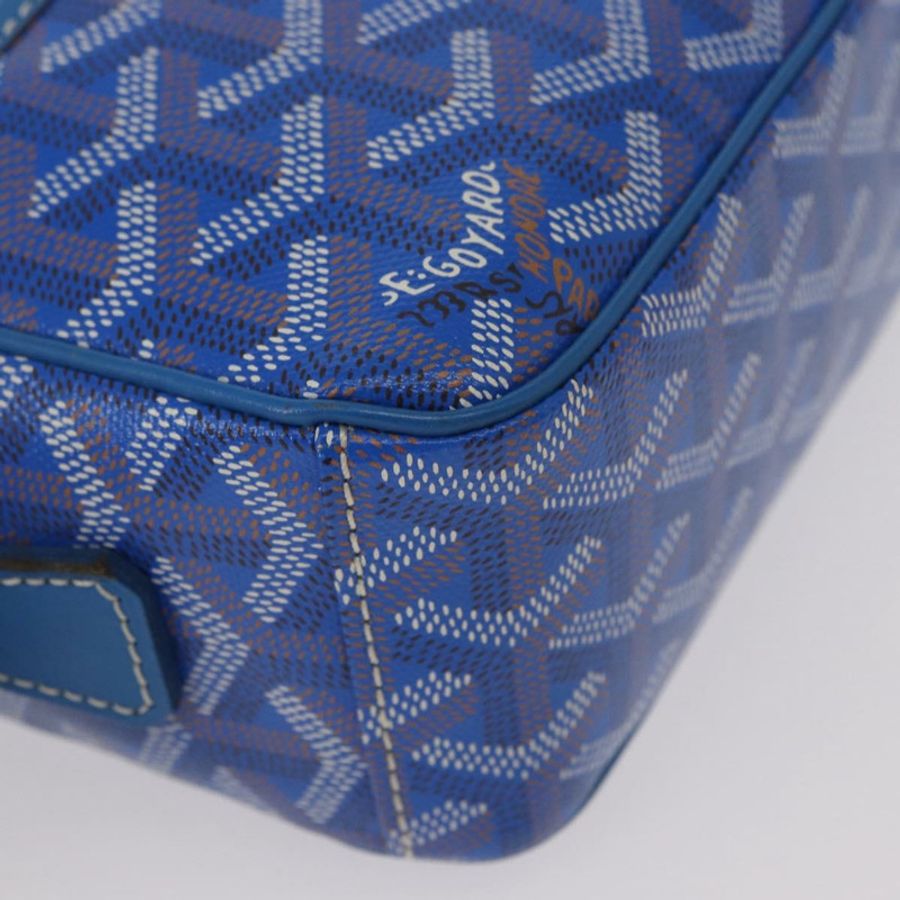 【日本直送】GOYARD 人字紋杯形面紗 PM 單肩包 PVC 藍色 正品 BA9006SAM-8