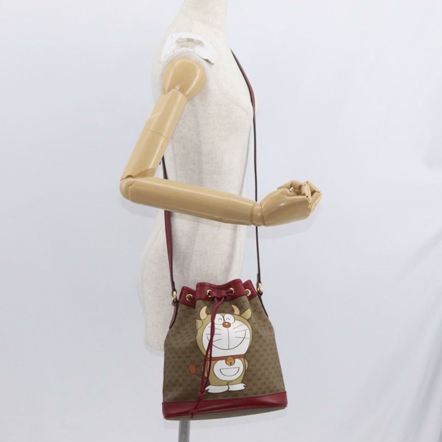 【日本直送】GUCCI Micro GG Supreme Doraemon 聯名款 PVC 手提包 625216 正品 156657SAM-22