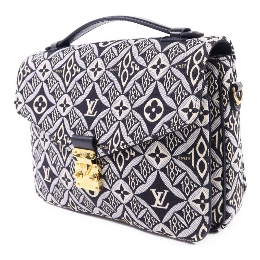 LOUIS VUITTON 帆布Pochette Metis MM金扣手挽肩背兩用袋-2