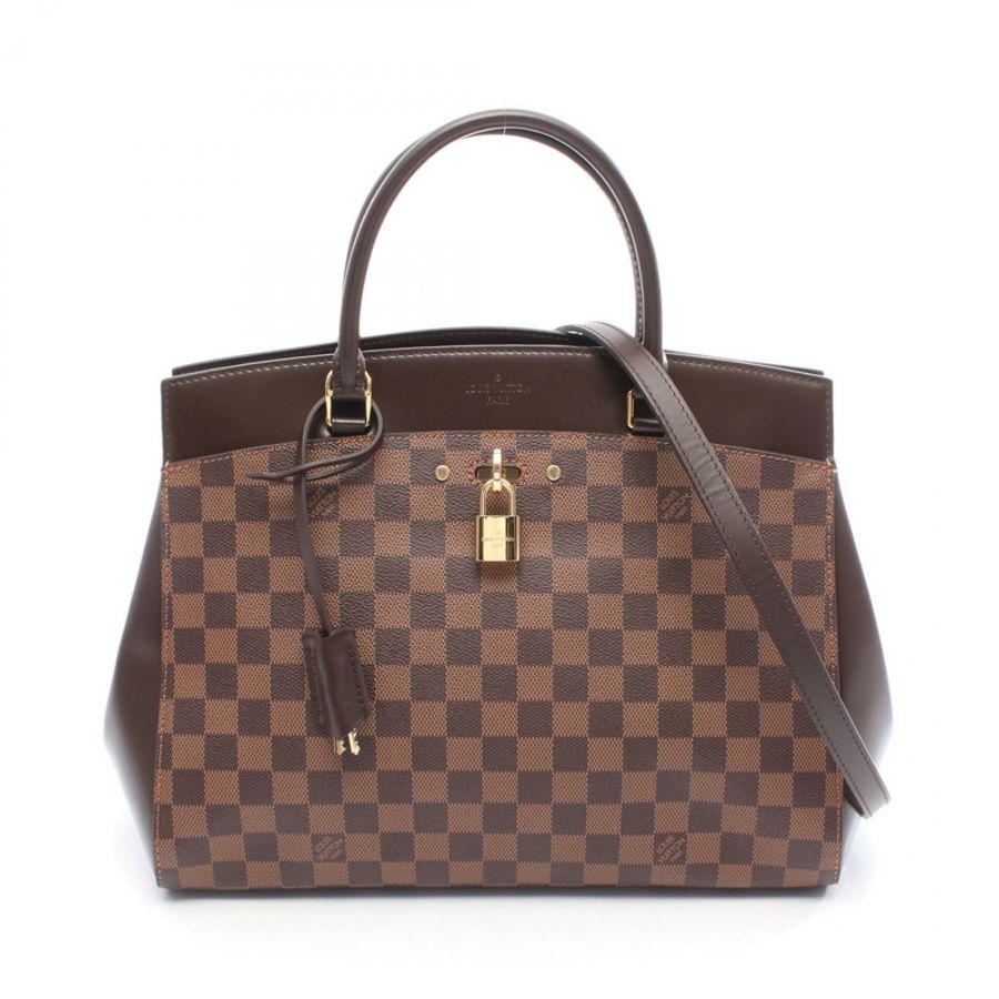 路易威登 Rivoli MM 肩挎斜背包 N41150 Damier Ebene 二手路易威登-0