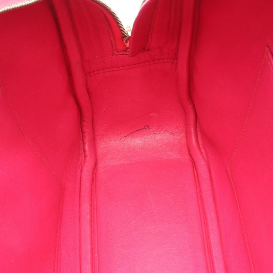 HERMES Plum Elan 28 手提包 Chevre 皮革 紫紅色 二手 女式 J GHW-5