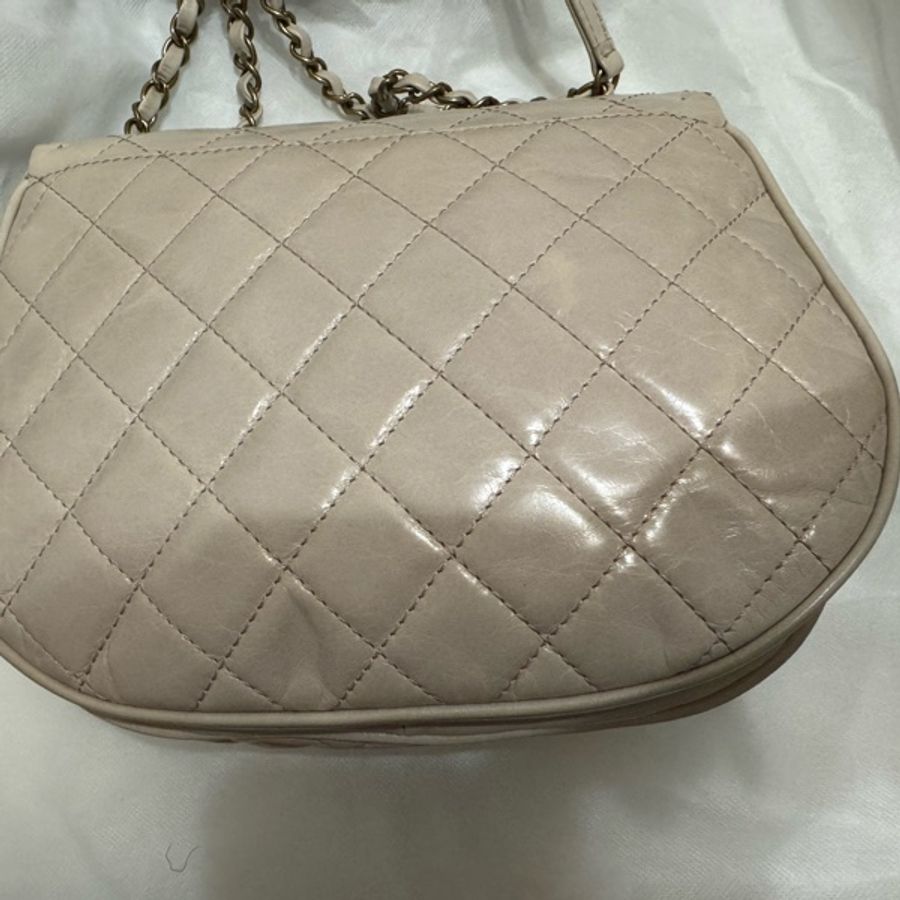 Chanel 閒置品 南瓜包 油蠟牛皮-6