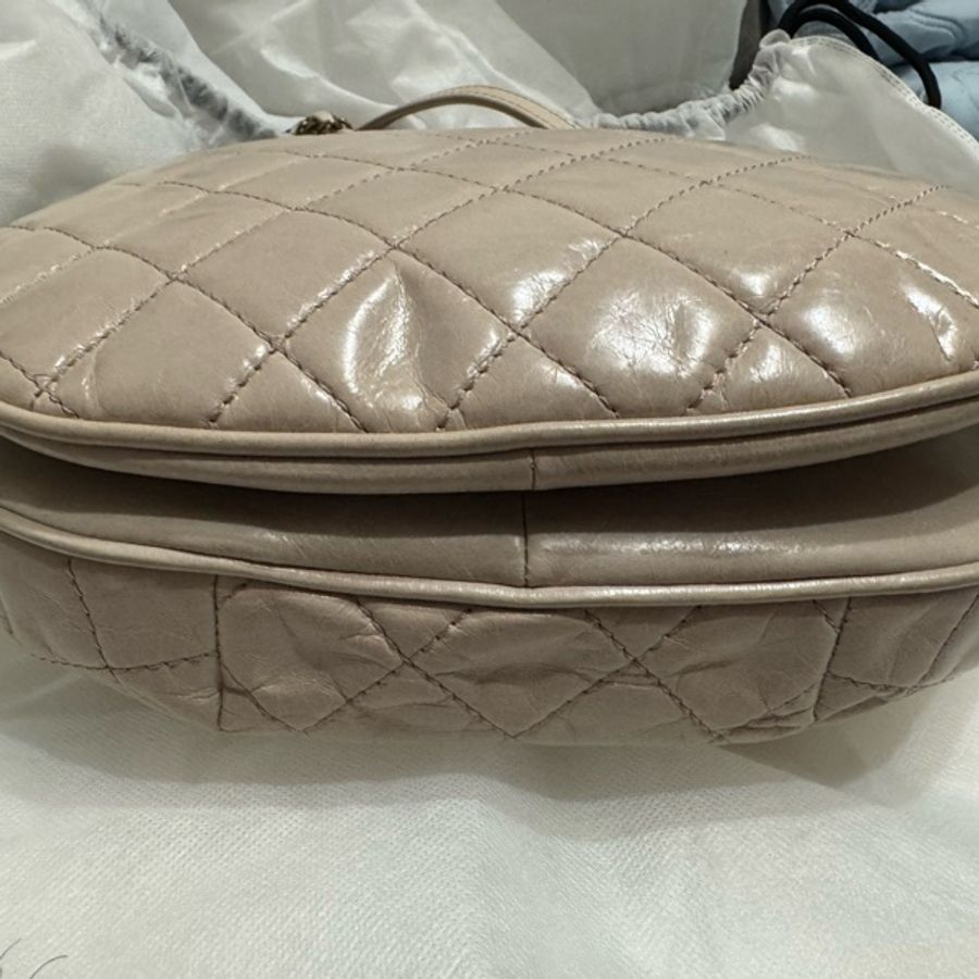 Chanel 閒置品 南瓜包 油蠟牛皮-7