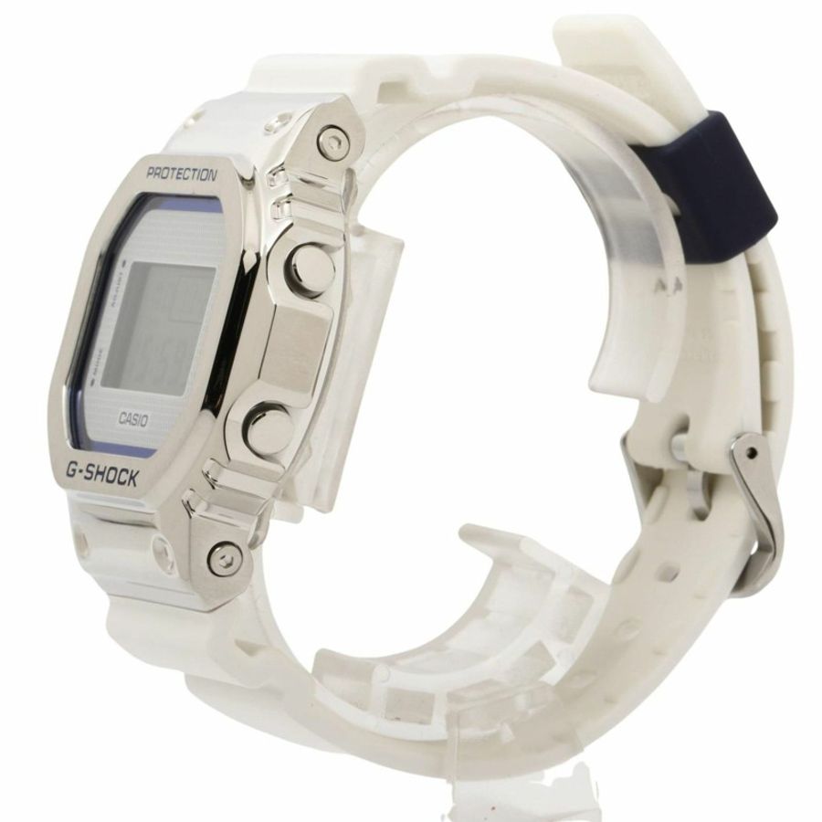 卡西歐 G-SHOCK DIGITAL 5600 系列 GM5600LC7JF 男士電子錶,銀色樹脂/不鏽鋼-1