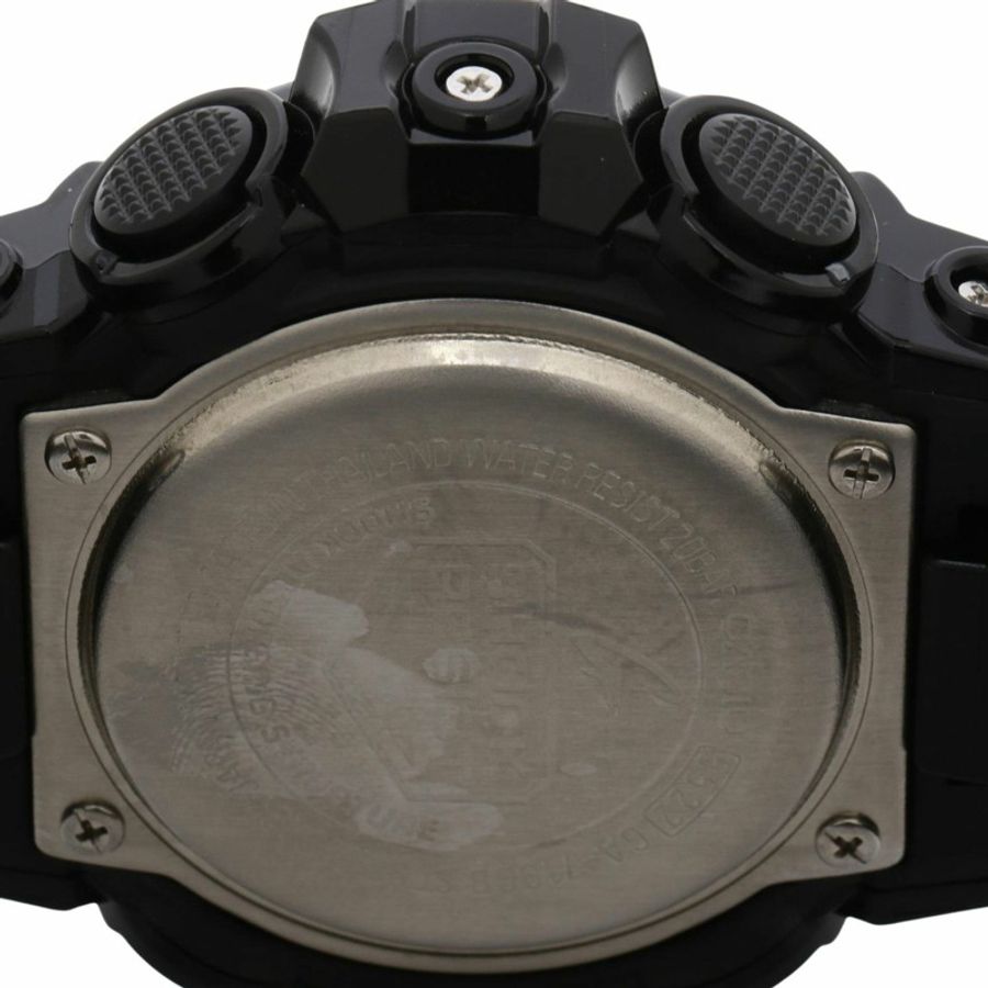 卡西歐 G-SHOCK GA700 系列 GA710GB1AJF 男士腕錶,金色/黑色樹脂錶殼,指針/數位雙顯-3