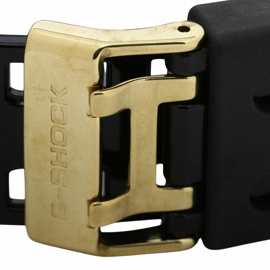 卡西歐 G-SHOCK GA700 系列 GA710GB1AJF 男士腕錶,金色/黑色樹脂錶殼,指針/數位雙顯-5