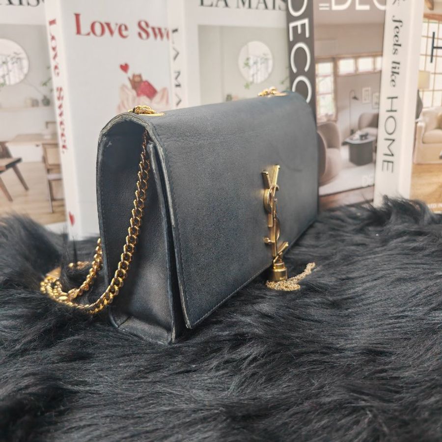 YSL 流蘇Kate 光面牛皮鏈條包-2