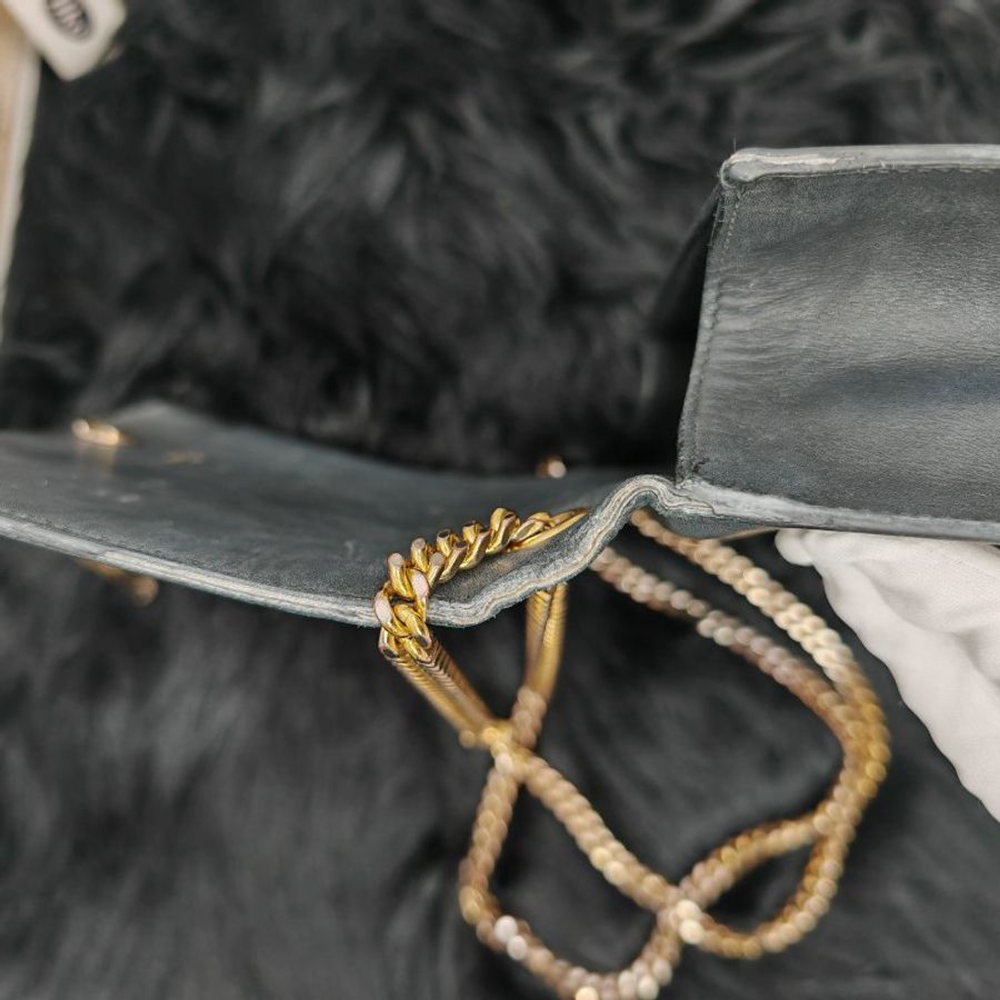 YSL 流蘇Kate 光面牛皮鏈條包-8