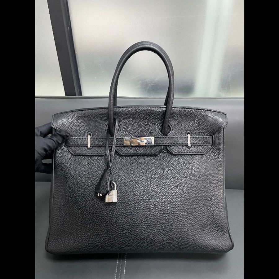 Hermes birkin35黑银-2
