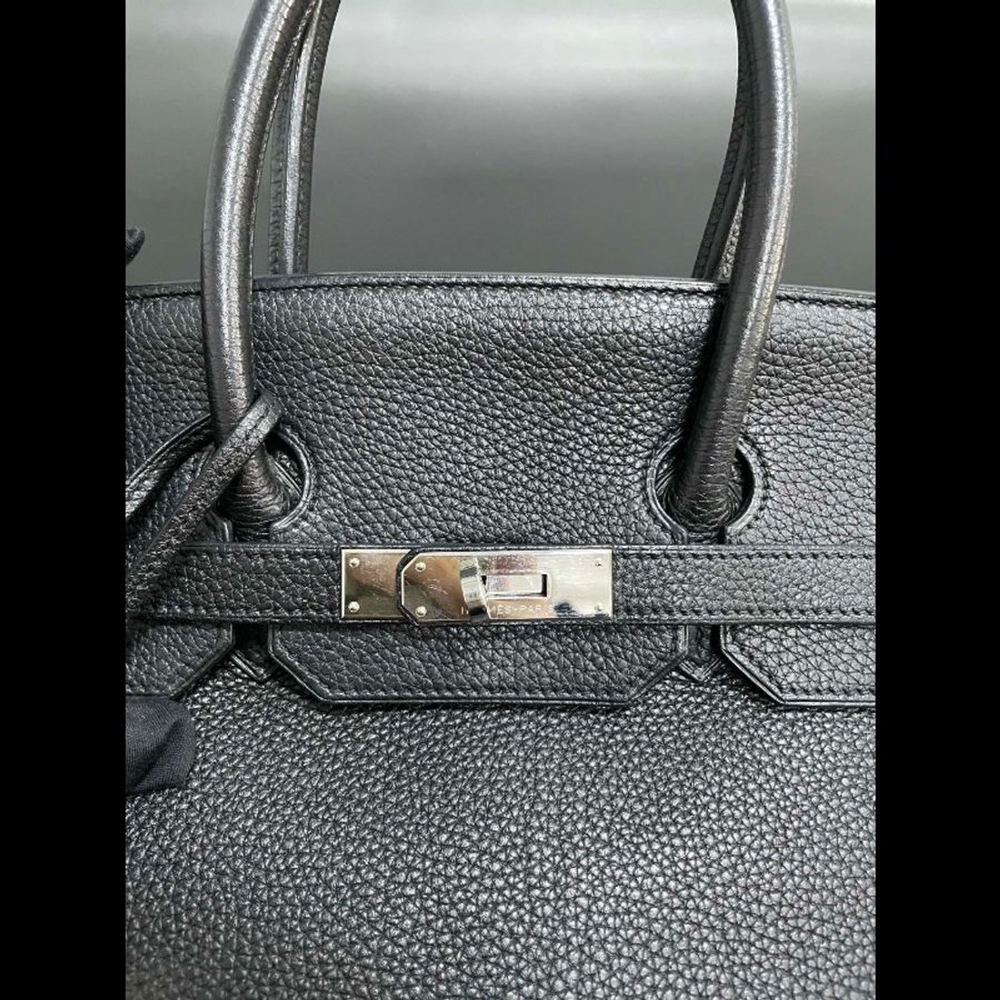 Hermes birkin35黑银-6