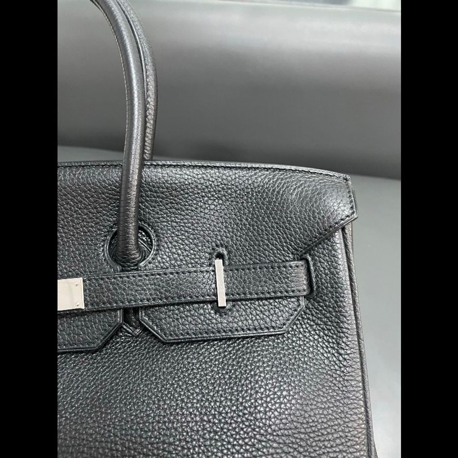 Hermes birkin35黑银-7