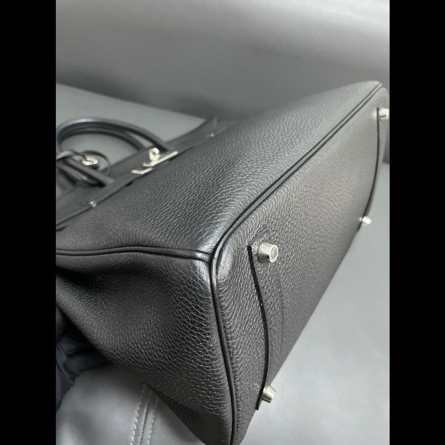 Hermes birkin35黑银-11