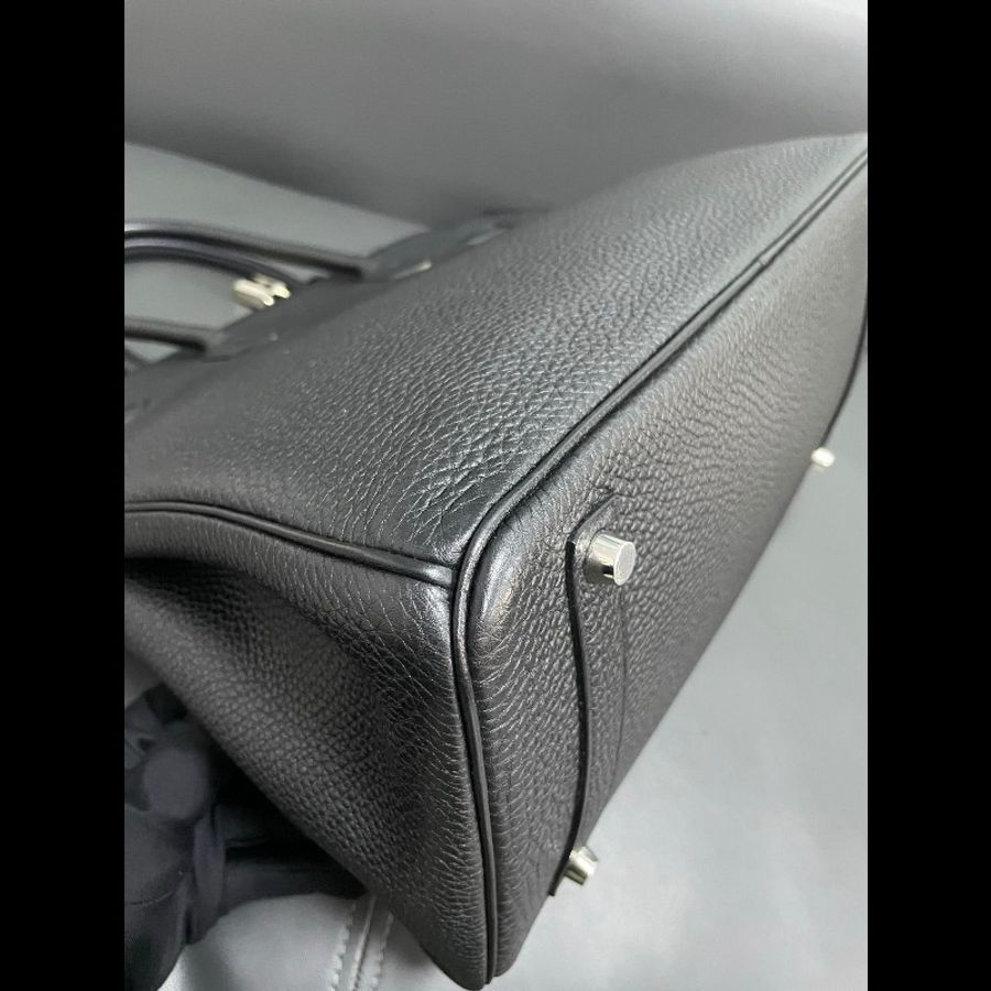 Hermes birkin35黑银-12