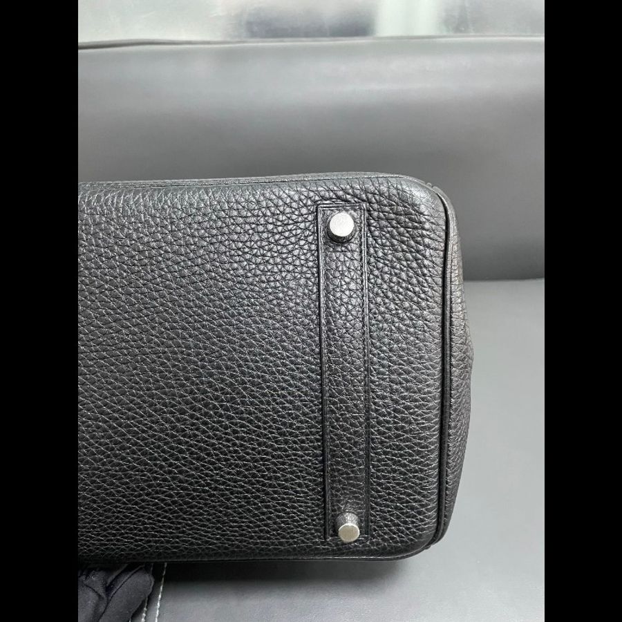 Hermes birkin35黑银-15