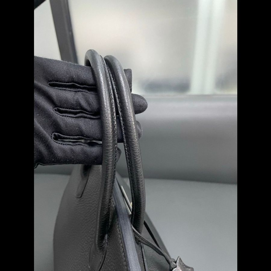 Hermes birkin35黑银-23