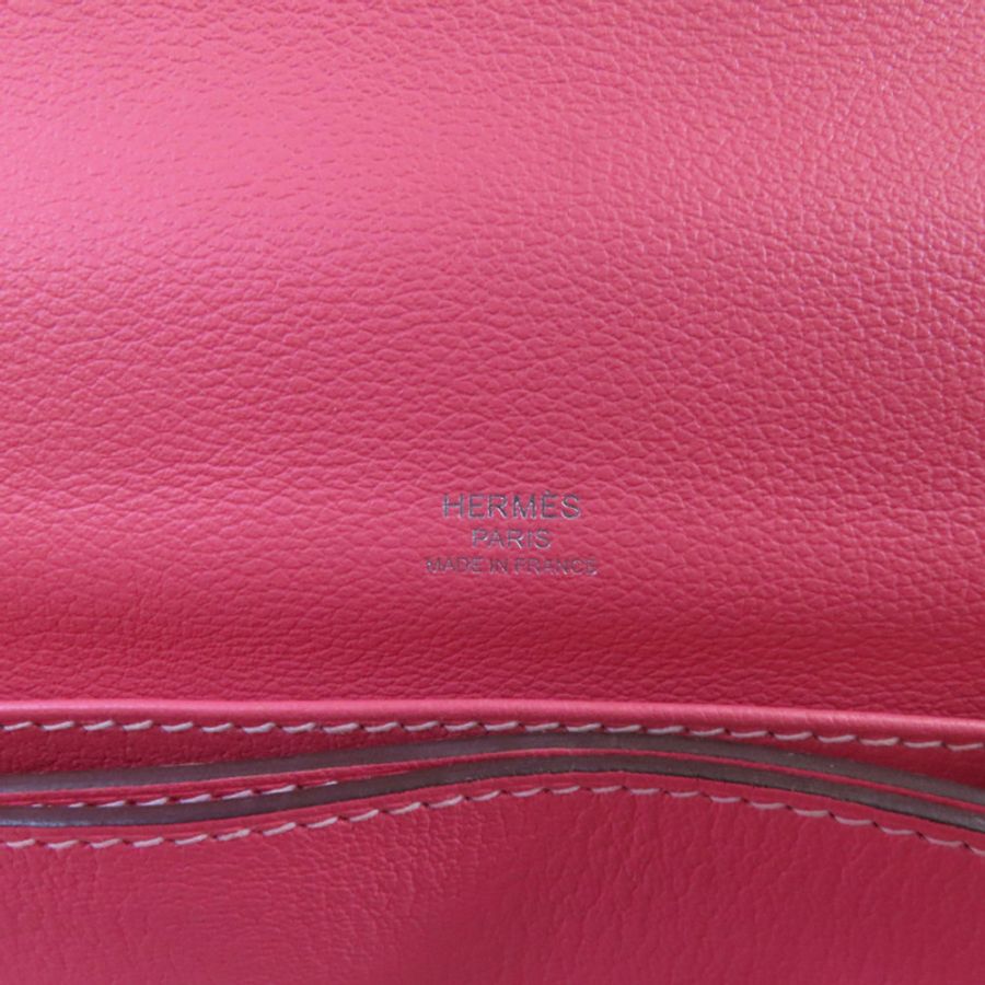 HERMES Evercolor皮革Roulis 23銀扣肩背袋-5