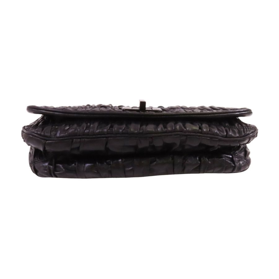 PRADA 牛皮皮革Capretto Graufre Clutch手拿包-3
