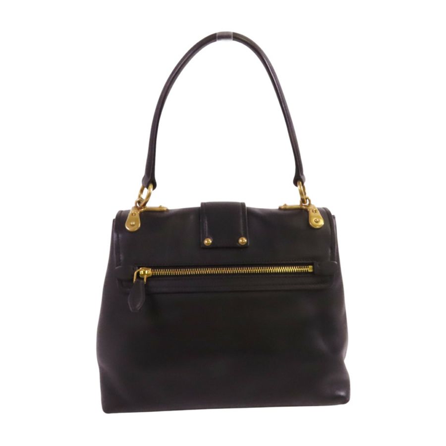 PRADA 牛皮皮革City Bag金扣肩背袋-1