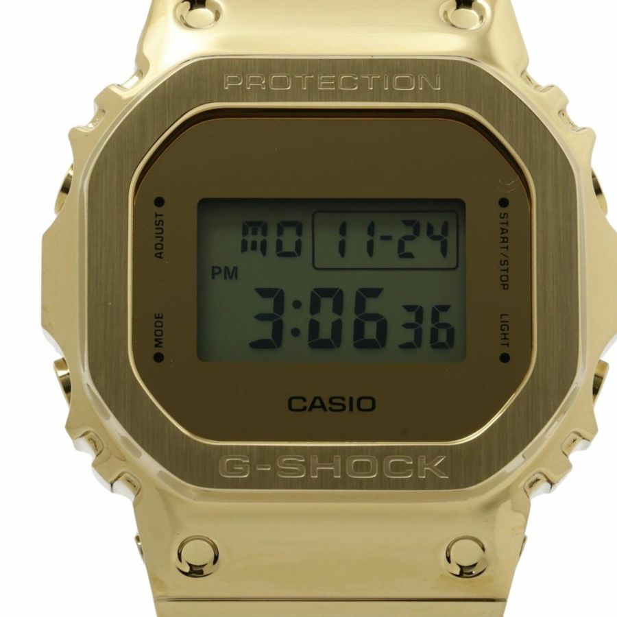 卡西歐 G-SHOCK GM5600YMG9JF 男士電子錶，金色/黑色樹脂/不鏽鋼-0