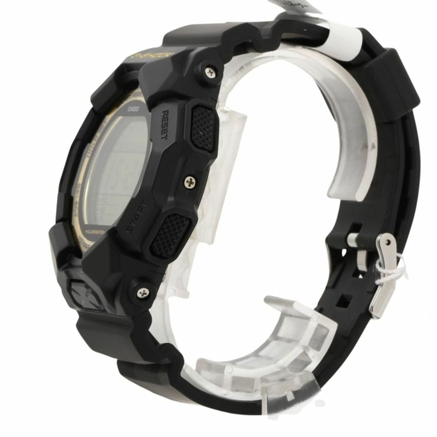 卡西歐 G-SHOCK GD010 系列 GD010GB1A9JF 男士數位手錶,黑色碳纖維/樹脂-1
