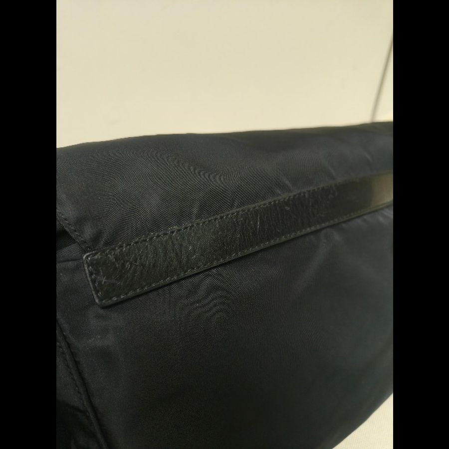 ㊣✨PRADA✨(附防塵袋)普拉達 黑色 帆布 皮革 口袋 郵差包 肩背包 斜背包 /二手包/二手精品🌳二手樹屋🌳-26