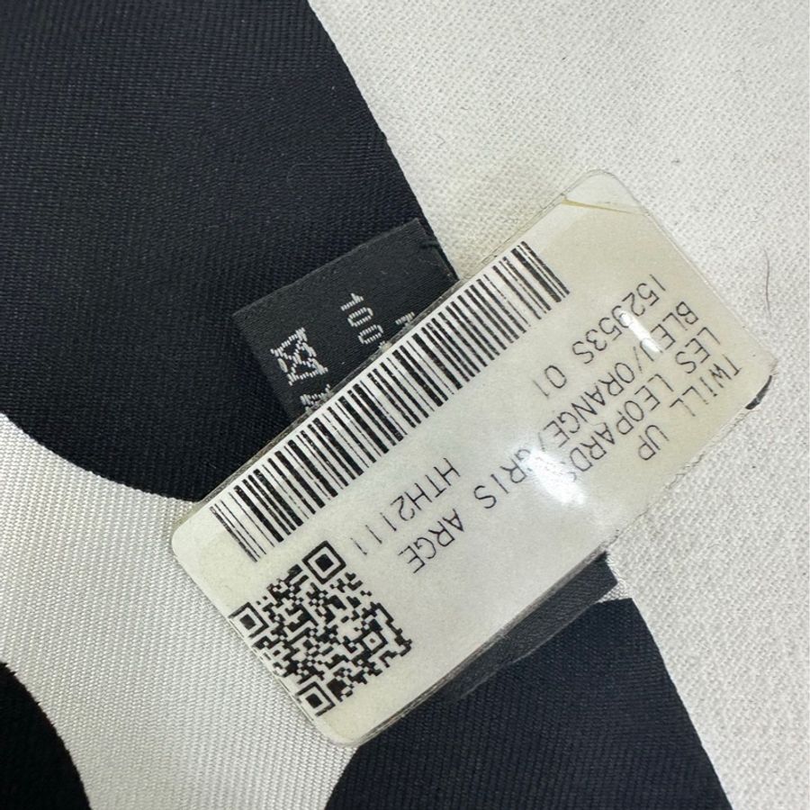 愛馬仕「花豹成雙」Twill up絲巾 全新 尺寸:11*85 全新-2