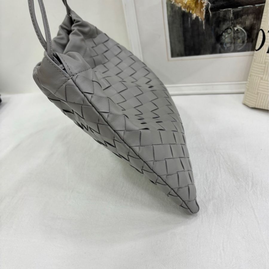 Bottega Veneta葆蝶家灰色Dustbag編織垃圾袋 單肩包 閒置 尺寸:32cm*1cm*23cm-3
